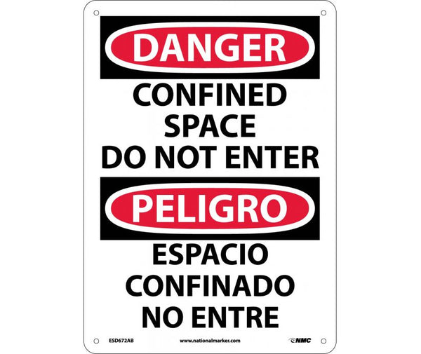 Danger Confined Space English/Spanish 14