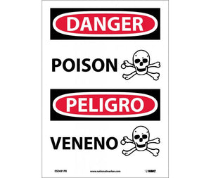 Danger Poison English/Spanish 14"x10" Aluminum | ESD691AB