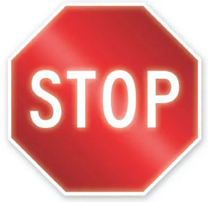 Stop Traffic Sign 24"x24" High Intensity Aluminum | MR1124