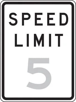 Traffic Sign, SPEED LIMIT 5, 30