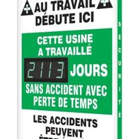Digi-Day Electronic Safety Scoreboards: This Plant Has Worked _Days Without A Lost Time Accident - French