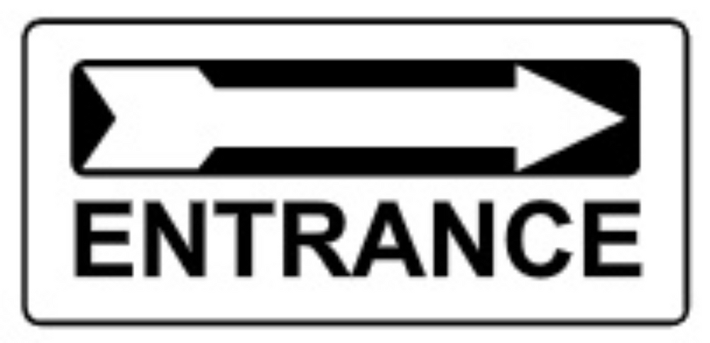 Entrance Right Arrow Signs | G-1611