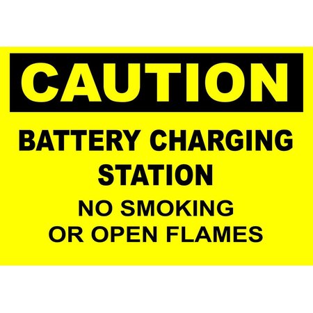 Battery Charging Station Eco Caution Signs Available In Different Sizes and Materials