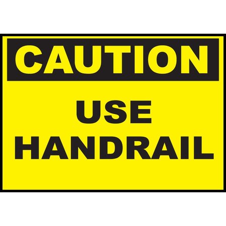 Use Handrail Eco Caution Signs Available In Different Sizes and Materials