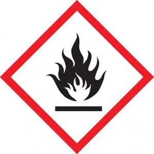 GHS Pictogram Label, (Flame), 1"H x 1"W, Adhesive Poly, 250/RL