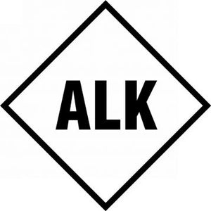 Symbol Alkaline 6" Fits Placard 15"x15" Vinyl | NAP180SALK