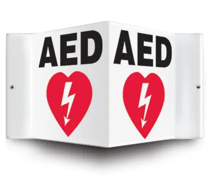 AED 45 Degree Wall Sign 6