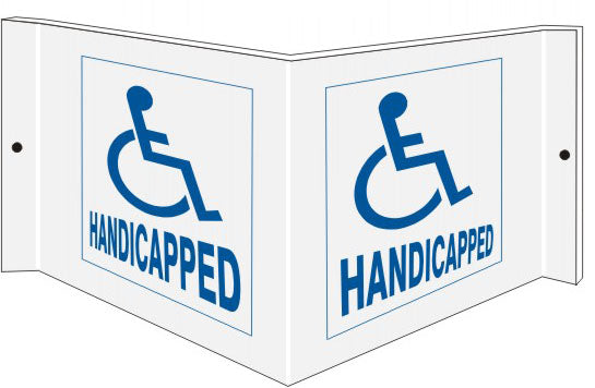 Handicapped Wall Projection Standard and Glow | PWS-6