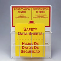 RTK Center Kit, Single Basket, RIGHT-TO-KNOW CENTER (English, Spanish), 20"H x 15"W, Aluminum