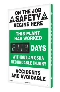 Digi-Day Electronic Safety Scoreboards: This Plant Has Worked _Days Without An OSHA Recordable Injury