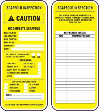 Caution Incomplete Scaffold 7.38