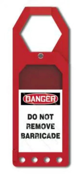 Secure-Status Tag Holder, DANGER DO NOT REMOVE BARRICADE, 10