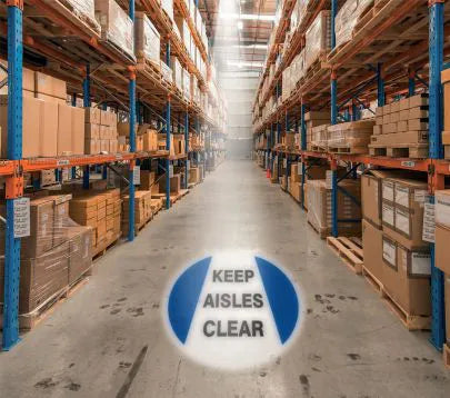 Keep Aisles Clear Projector and Projection Lens | VSP4