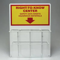 RTK Center Board, RIGHT-TO-KNOW CENTER, 20"H x 15"W, Aluminum