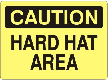 Caution Hard Hat Area Signs | C-3703