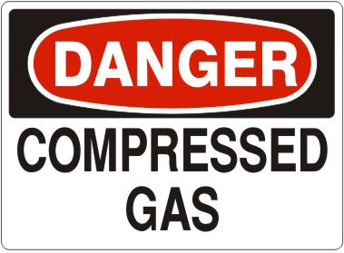 Danger Compressed Gas Signs | D-0823