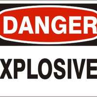 Danger Explosives Signs | D-1624