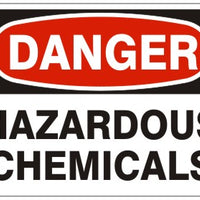Danger Hazardous Chemicals Signs | D-3713
