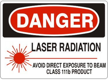 Danger Laser Area Do Not Enter Rotation Avoid Direct Exposure To Beam Class 111b Product Signs | D-4503