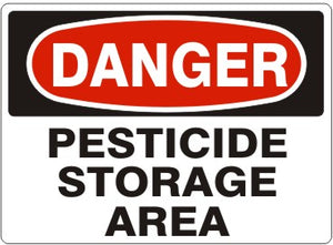 Danger Pesticide Storage Area Signs | D-9984