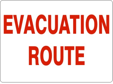 Evacuation Route Signs | G-1680
