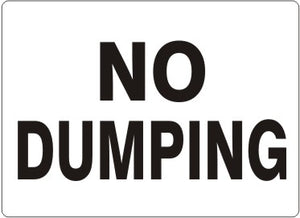 No Dumping Signs | G-4726