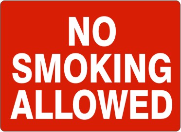 No Smoking Allowed Signs | G-4861