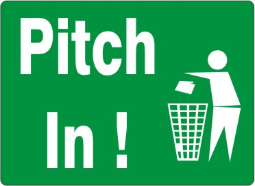 Pitch In ! Signs | G-6021