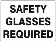 Safety Glasses Required Signs | G-7110
