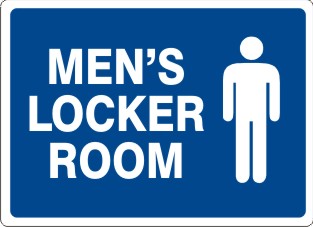 Men's Locker Room Signs | G-9925