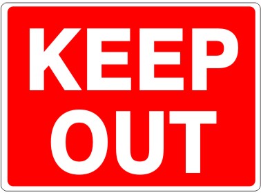 Keep Out Signs | G-4411