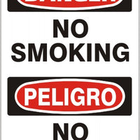 Danger No Smoking Bilingual Signs | M-0014
