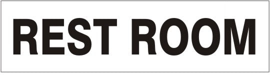 Rest Room Press-On Decal | PD-6639