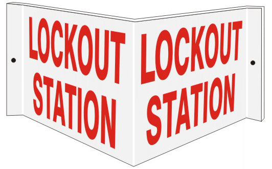 Lockout Station Wall Projection Standard and Glow | PWS-91