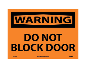 Do Not Block Signs