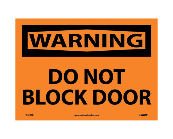 Do Not Block Door