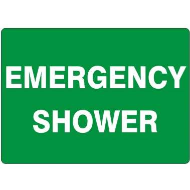 Emergency Shower Signs