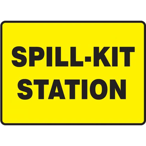 Emergency Spill Response Signs