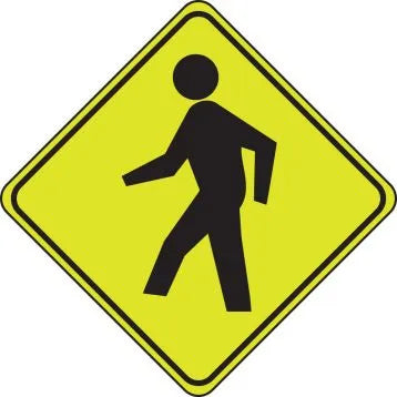 Fluorescent Yellow Green Signs