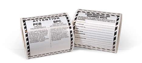 Hazardous Waste & PCB Adhesive Labels