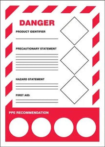 GHS Secondary Container Labels