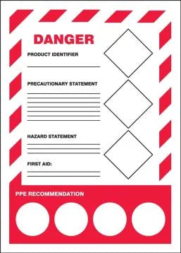 GHS Secondary Container Labels