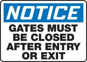 OSHA Gate Signs