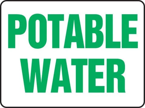 Potable Water Signs