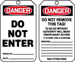 Do Not Enter Tags