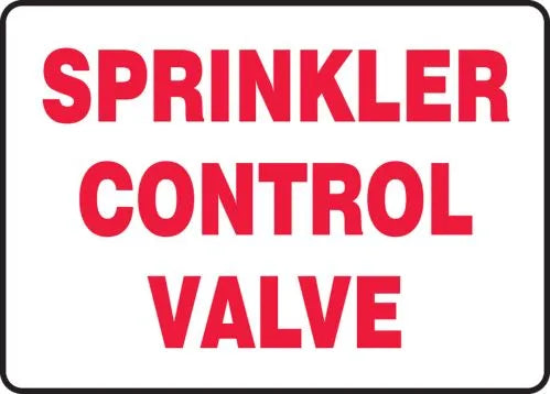 Fire Sprinkler Signs