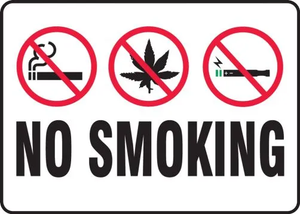 No Smoking Signs