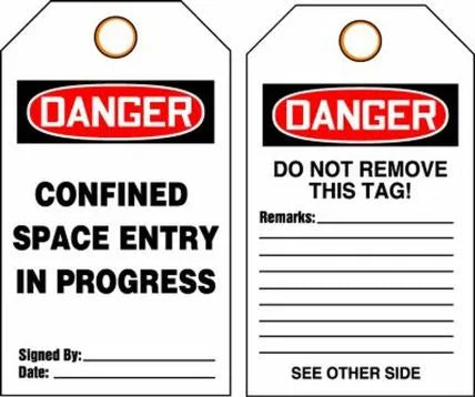 Confined Space Tags