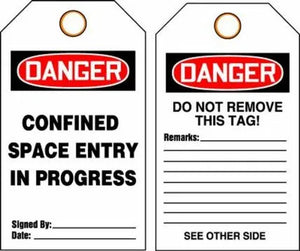 Confined Space Tags