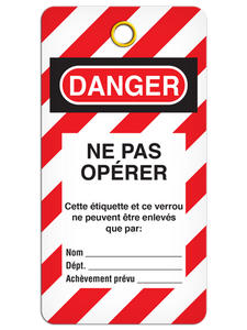 Danger Safety Tags